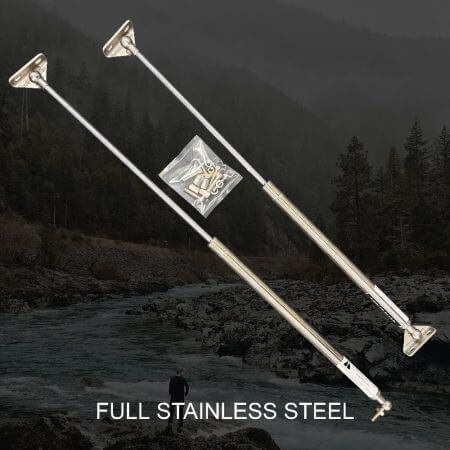 Troopy Rear Door Gas Strut Kit - Stainless Steel